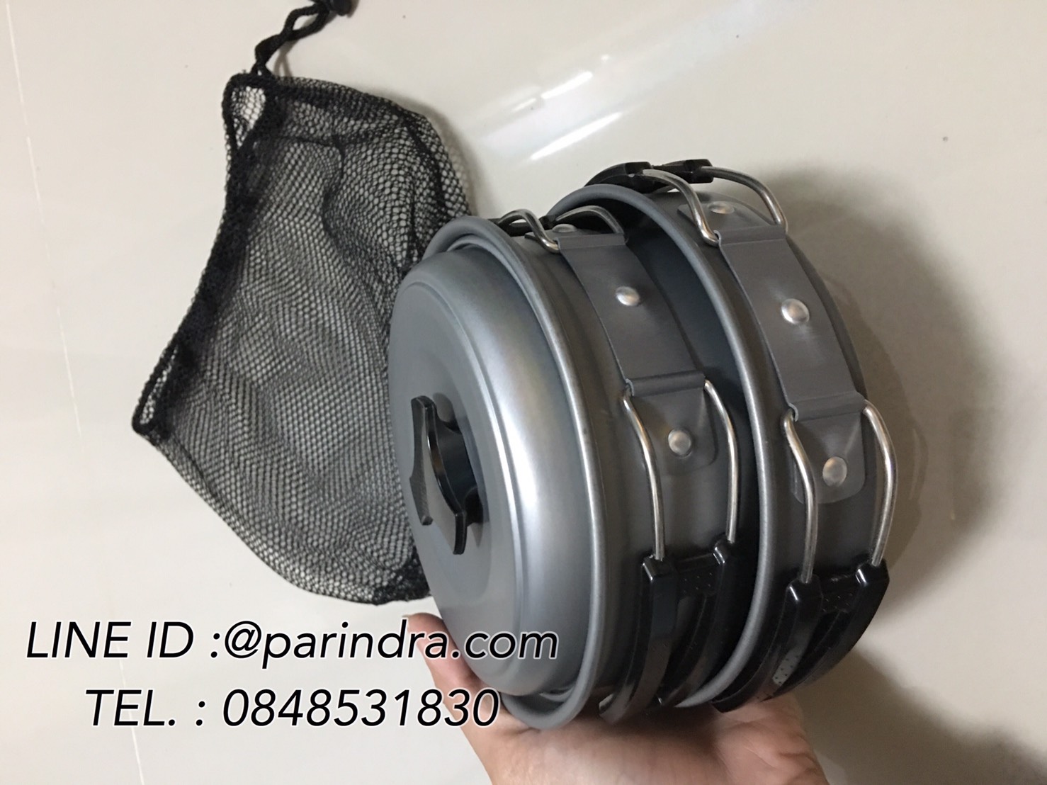 หม้อสนามอลูมิเนียม COOKING SET OUT-OF-DOORS ขนาด 2 ชิ้น