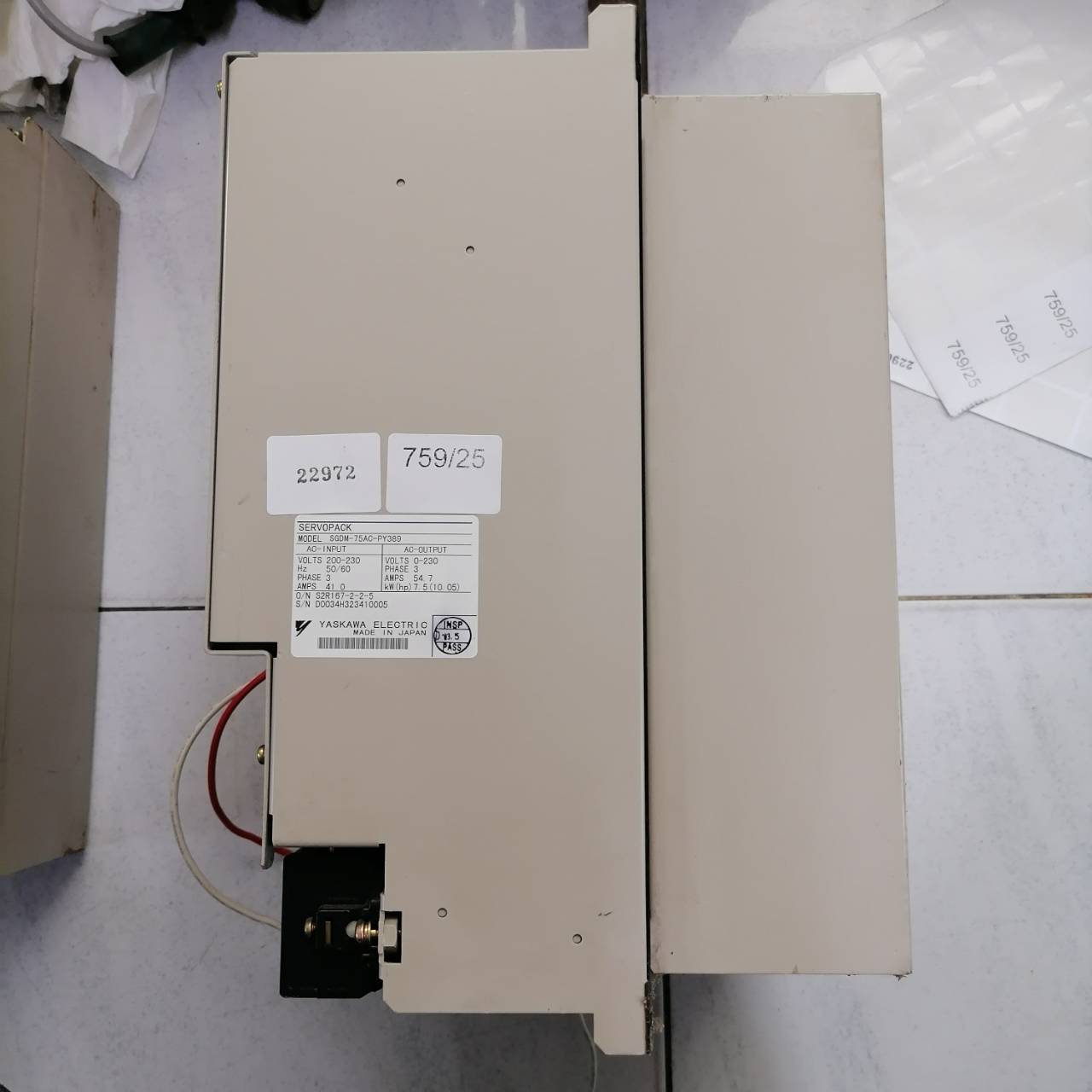 SGDM-75AC-PY389 SERVO DRIVE “ YASKAWA ”