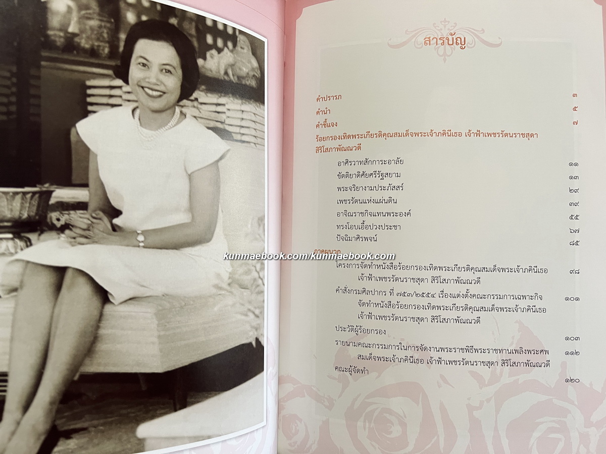 หนังสือที่ระลึก สมเด็จพระเจ้าภคินีเธอ เจ้าฟ้าเพชรรัตนราชสุดาฯ รวม 5 เล่ม พร้อม CD เพลงพระอนุสรณ์ ( ในซีล )