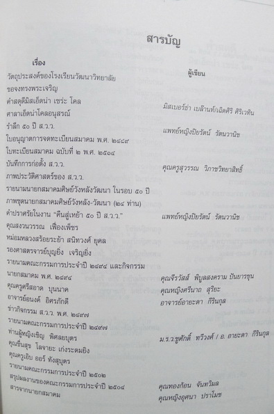 ๕๐ ปี ส.ว.ว.รำลึก ( Golden Jubilee ) : อนุสรณ์การก่อตั้งสมาคมศิษย์วังหลังวัฒนาครบ ๕๐ ปี