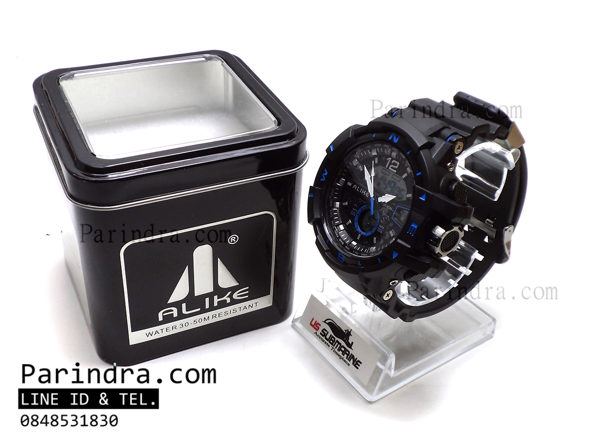 นาฬิกาข้อมือ ALIKE Sport Watch รุ่น AK14109 สีดำพิมน้ำเงิน