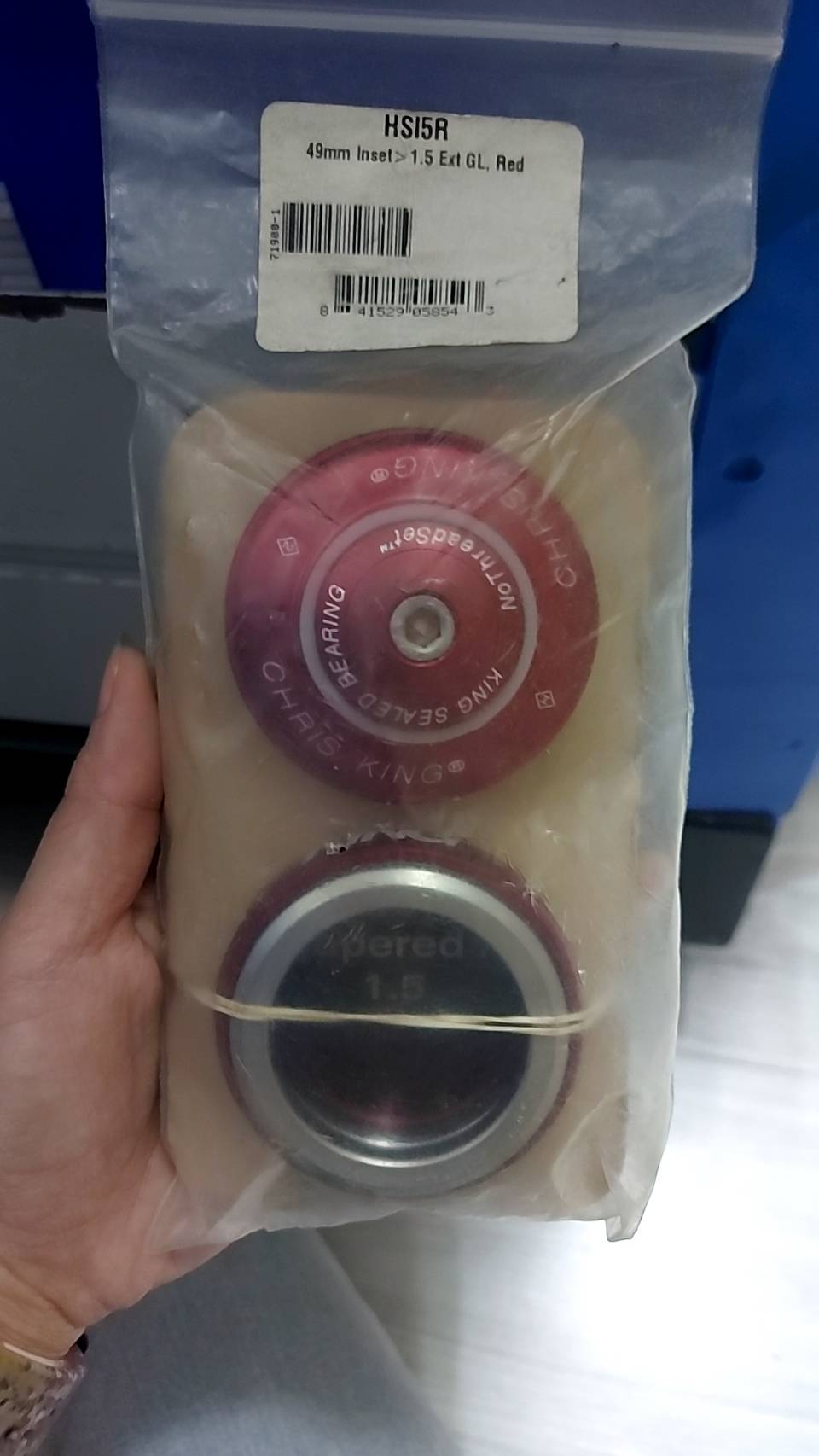 CHRIS KING: ถ้วยคอฝัง ด้านบน 49mm ด้านล่างเป็นถ้วยคอนอก 49mm ,INSET™ 5