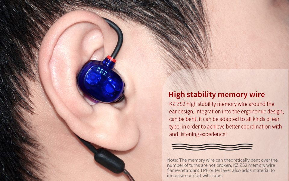 ขาย หูฟังอินเอียร์ KZ ZS2 หูฟังแบบ 2Driver รุ่นล่าสุด เพิ่มSubwoofer ให้เบสหนักขึ้น