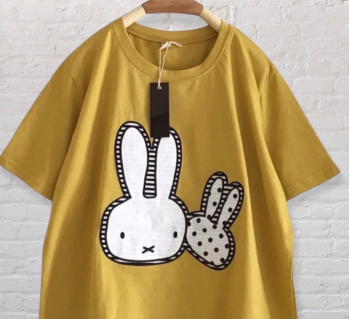 เสื้อยืดลายปักกระต่าย 9am