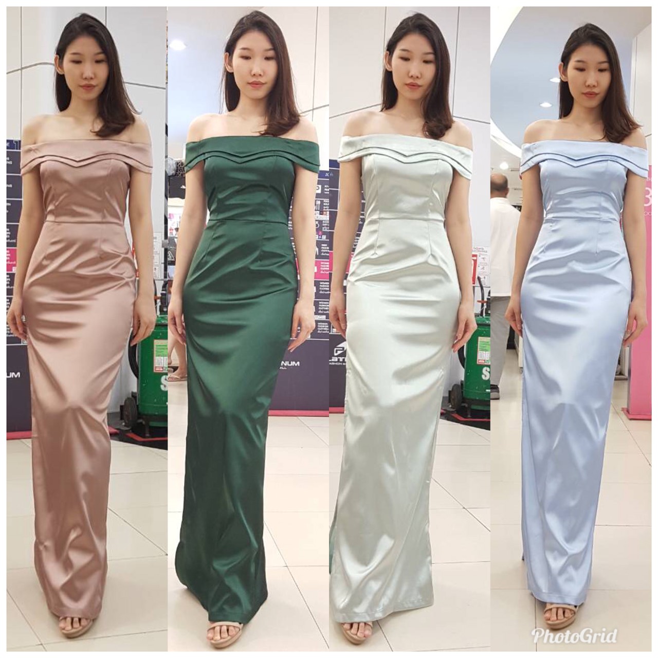 ชุดเพื่อนเจ้าสาว ชุดราตรียาว Anemone - Double layer top & Sheath skirt