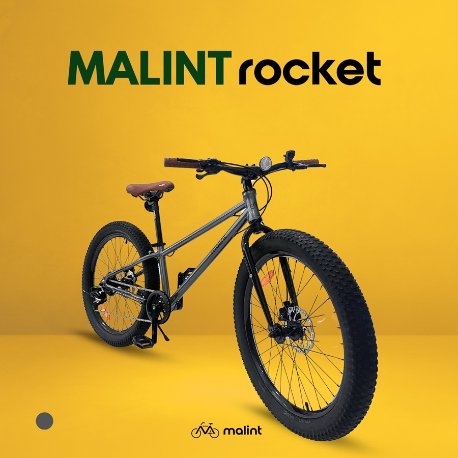 จักรยานล้อโต MALINT Rocket เกียร์ 8 speeds วงล้อ 24 x 3.0 เฟรมอลูมิเนียมอัลลอย ลบรอยเชื่อม