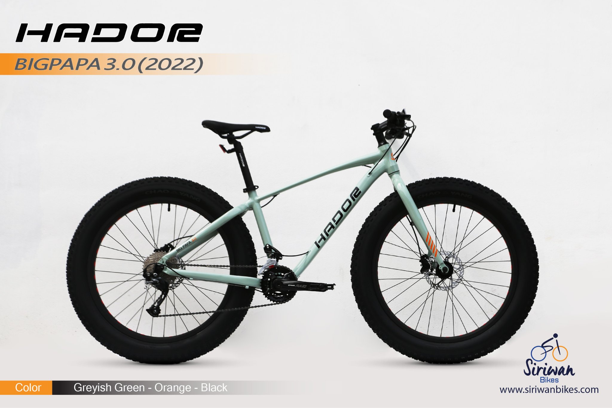 จักรยานล้อโต HADOR BIG PAPA3.0 NEW 2022 ล้อ 26นิ้ว เกียร์ 18สปีด เฟรมอลู ดิสน้ำมัน X-SPARK