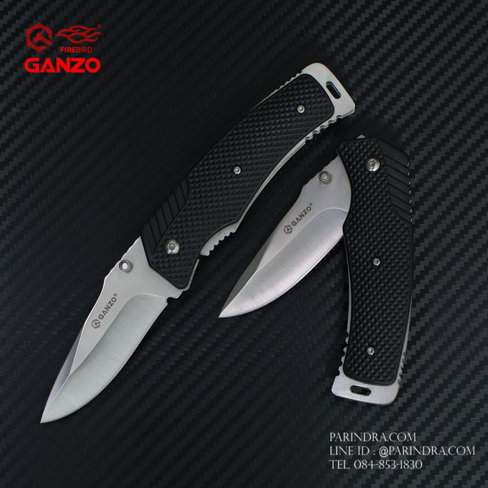 มีดพับ Ganzo กานโซ่ รุ่น Ganzo G618 ด้ามสีดำ ของแท้ 100%