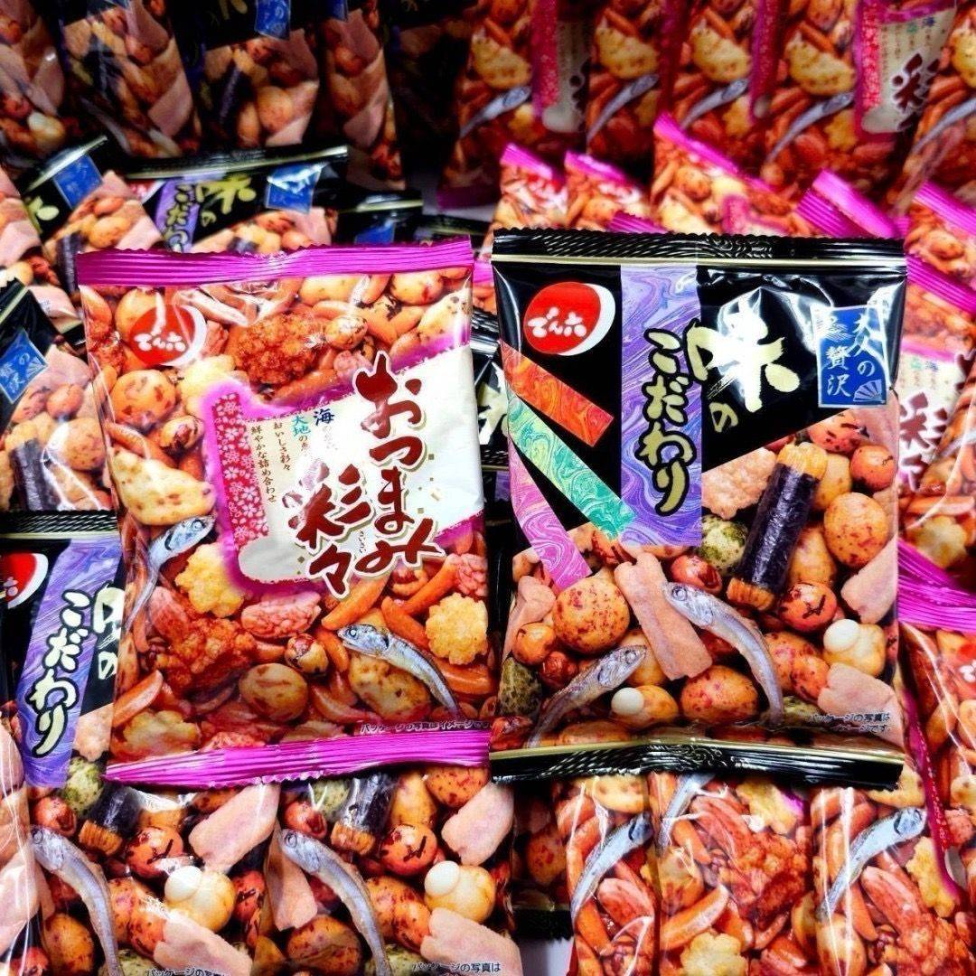 ขนม Denroku Mixed Crackers Otsumame Snacks