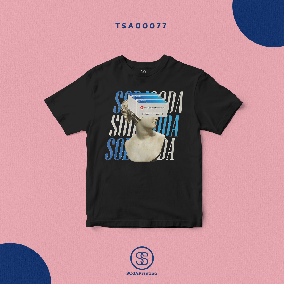เสื้อยืดพิมพ์ลาย SOdA Statue สีดำ TSA00077 #SOdAtee #SOdAPrintinG #เสื้อ #เสื้อยืด