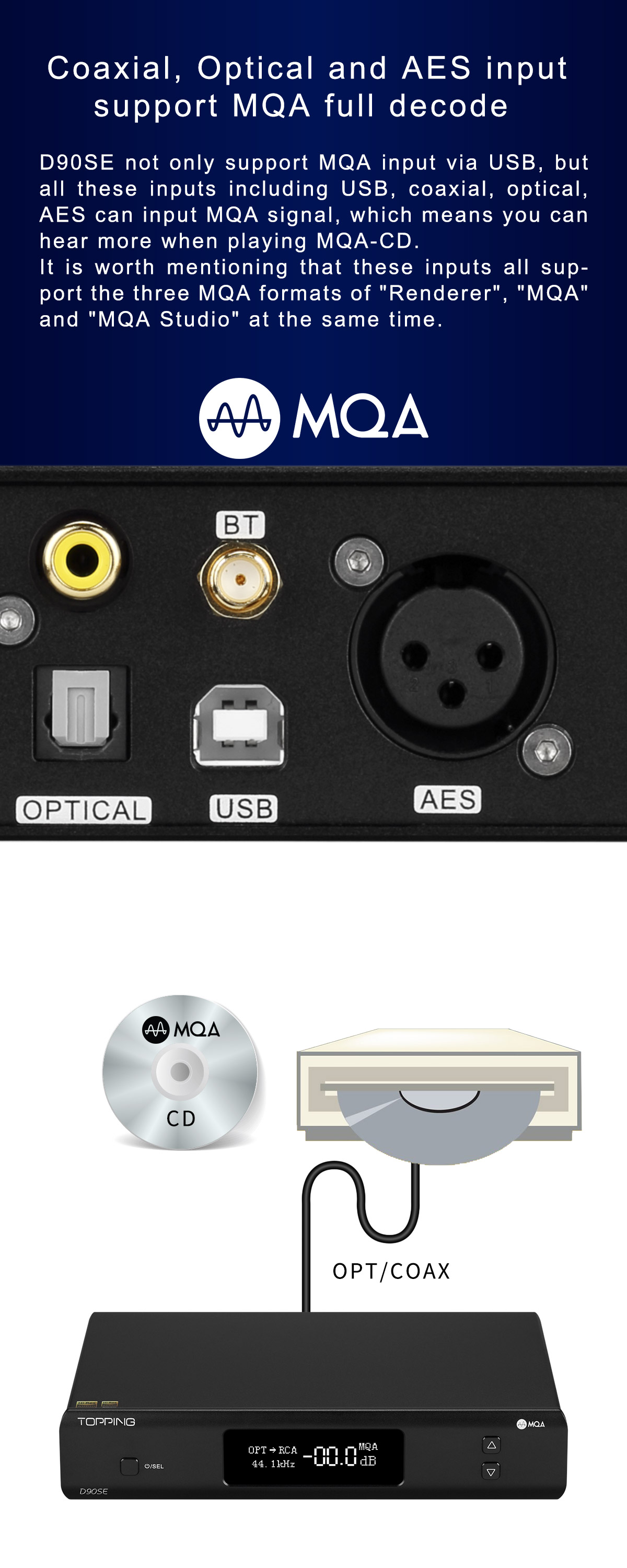 ขาย Topping D90SE Fully Balanced DAC รองรับ Dual Hi-Res ประกันศูนย์ไทย