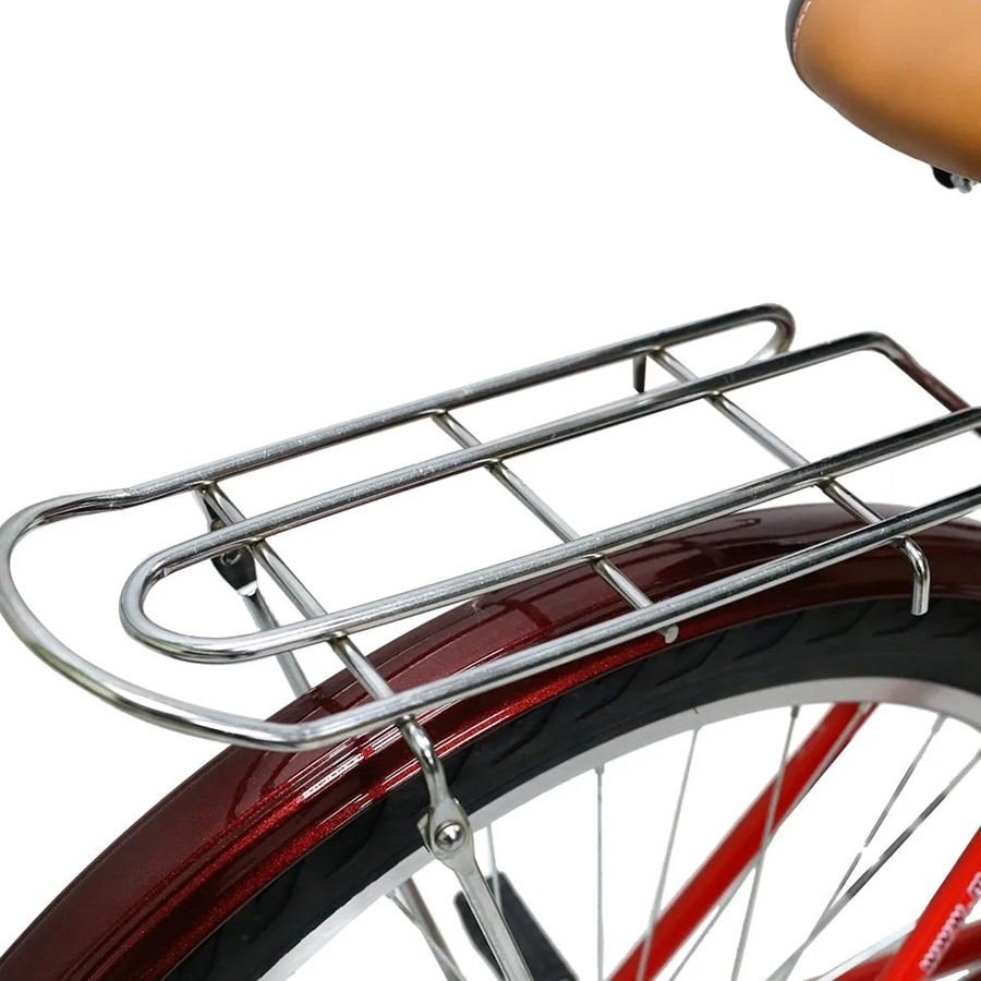 MEADOW housewife's bicycle, model CITY VINTAGE MIT, 26-inch wheels, with vintage basket, no gears.