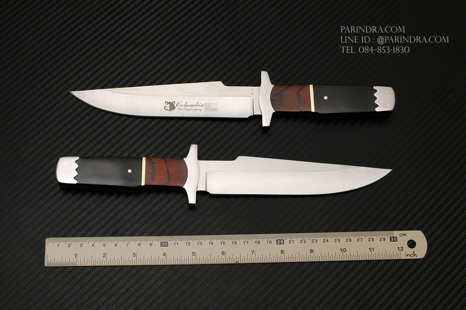 มีดเดินป่า COLUMBIA รุ่น G01 ใบมีดสวย ด้ามจับไม้ ใบมีดสแตนเลส