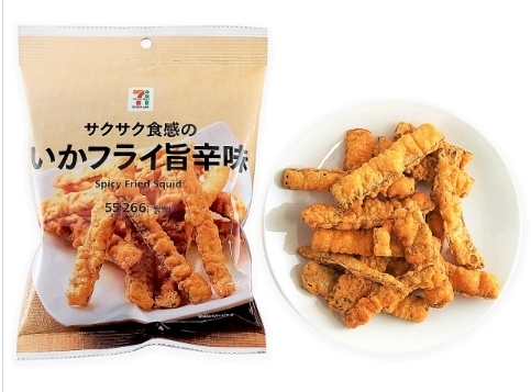 Spicy Fried Squid ขนมขบเคี้ยวรสปลาหมึกกรอบๆเค็มๆ รสชาติที่เข้มข้นลงตัว 50g