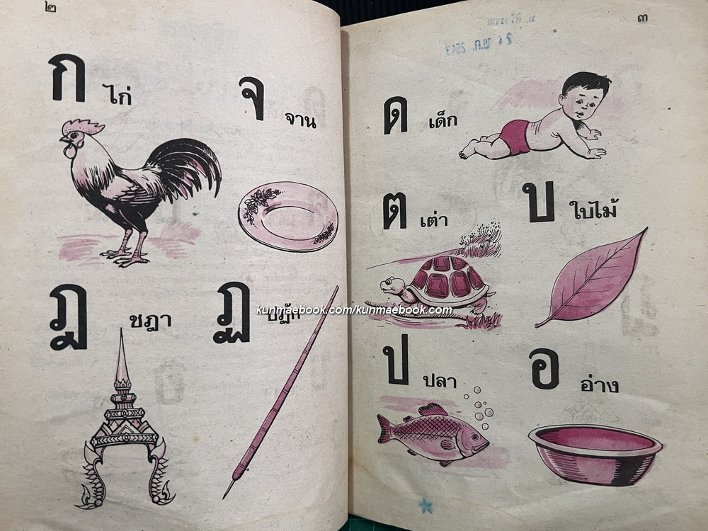 ดรุณศึกษา ชั้นเตรียมประถม ผลงานของ ฟ.ฮีแลร์ ศาสนนามของ ฟรังซัว ตูเวอเนท์