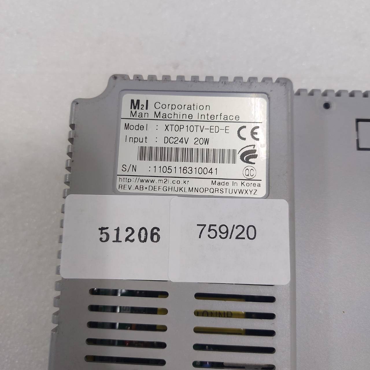 XTOP10TV-ED-E HMI " M2I "