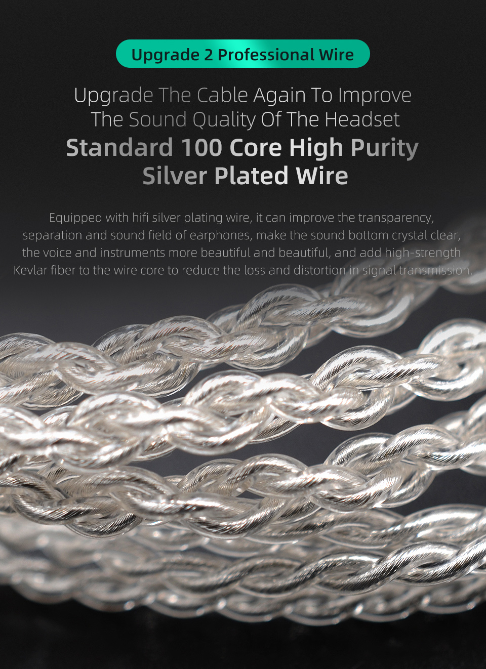 ขาย KZ ZST X หูฟัง 2 ไดร์เวอร์ 1DD+1BA สายชุบเงินถัก100แกน