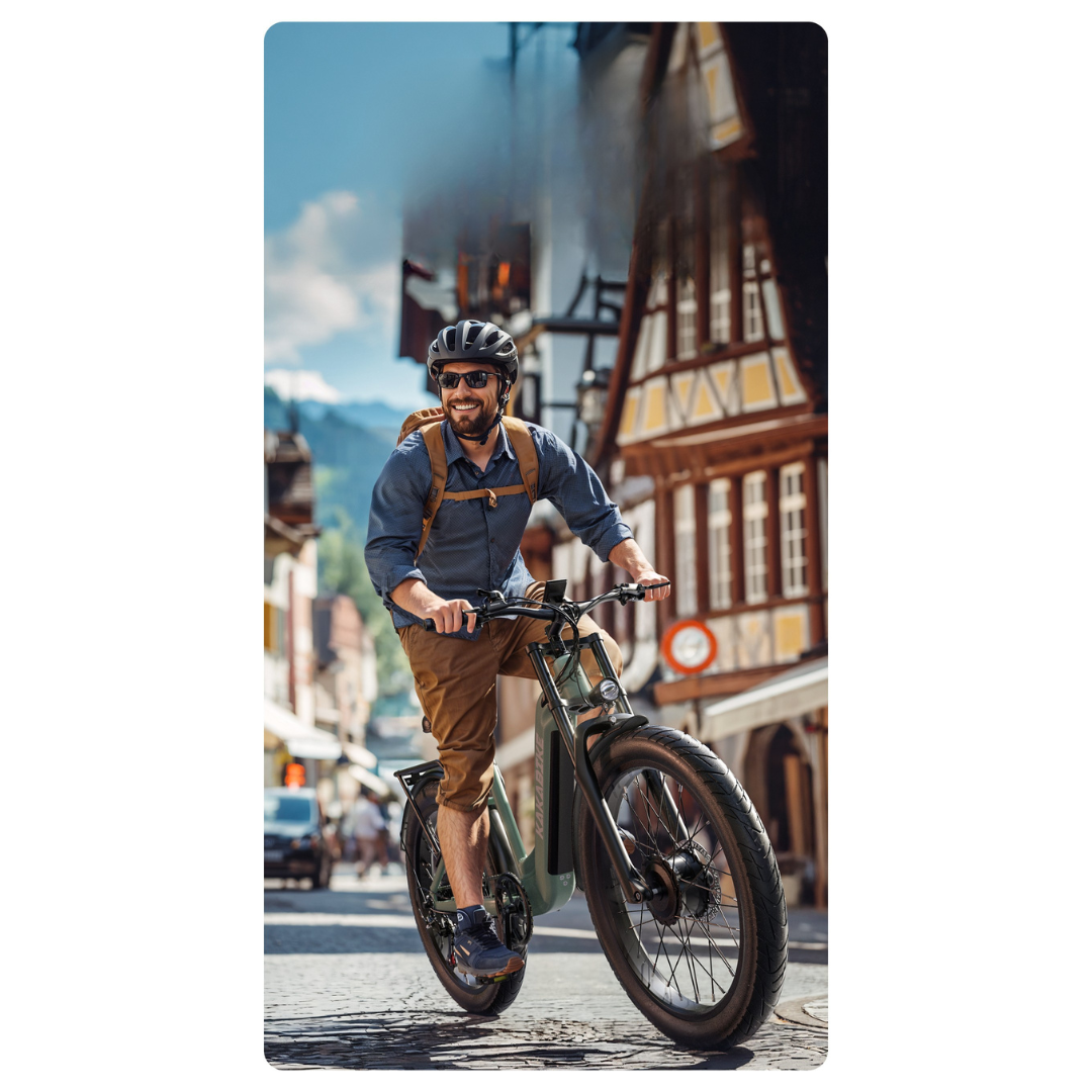 KAKABIKE K500: จักรยานไฟฟ้าขับเคลื่อนสองล้อ 26 นิ้ว แบตลิเธียม 48V สำหรับผู้ใหญ่ ลุยได้ทุกเส้นทาง!