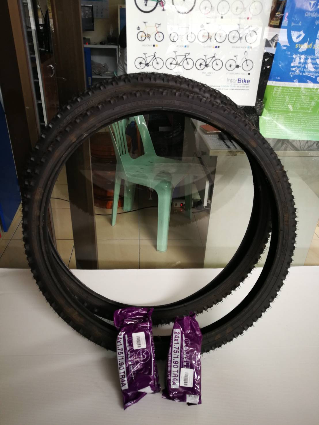 ยางนอกจักรยาน Camel 24x1.75,J1024 ,65PSI
