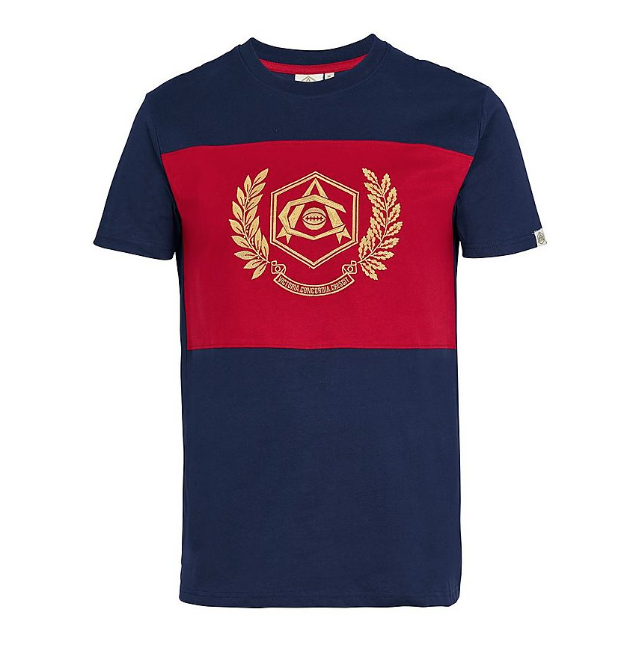 เสื้อทีเชิ้ตอาร์เซนอลย้อนยุค Retro Crest Colour Block ของแท้