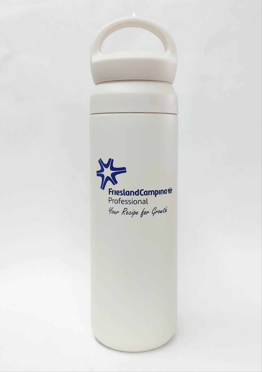 สกรีนโลโก้กระบอกน้ำ friesland campina