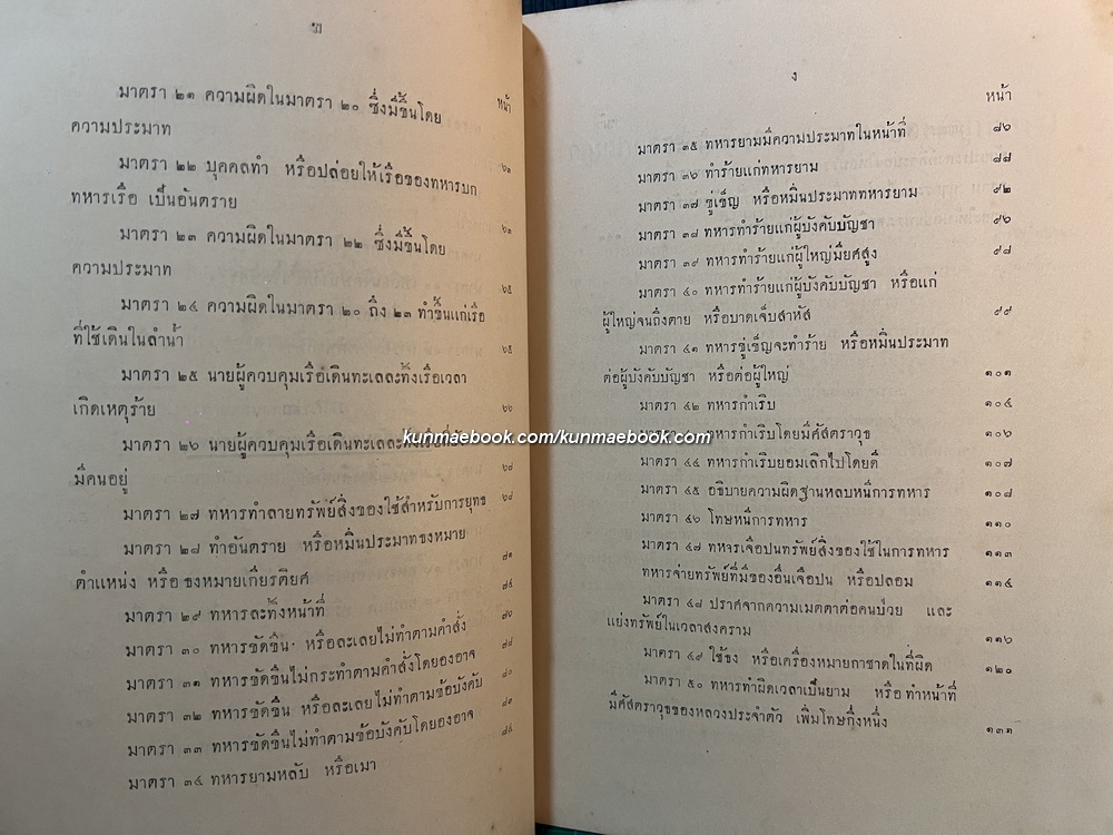 คำสอนชั้นปริญญาโท ทางนีติศาสตร์ พ.ศ.2478 กฎหมายอาชญาพิศดาร (อาชญาทหาร) โดย พ.อ.พระวิชิตเนติศาสตร์