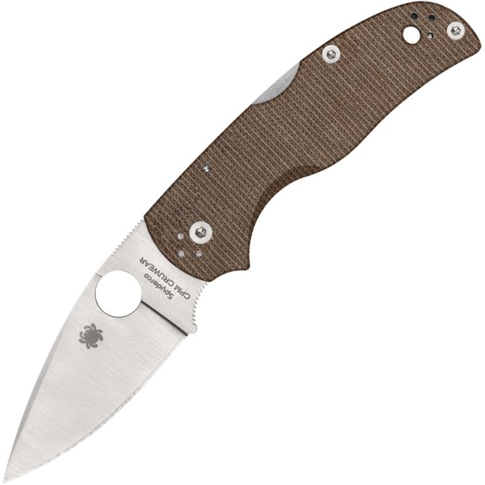 Spyderco Native 5 Lockback Knife Canvas Micarta (3" Satin CRU-WEAR)