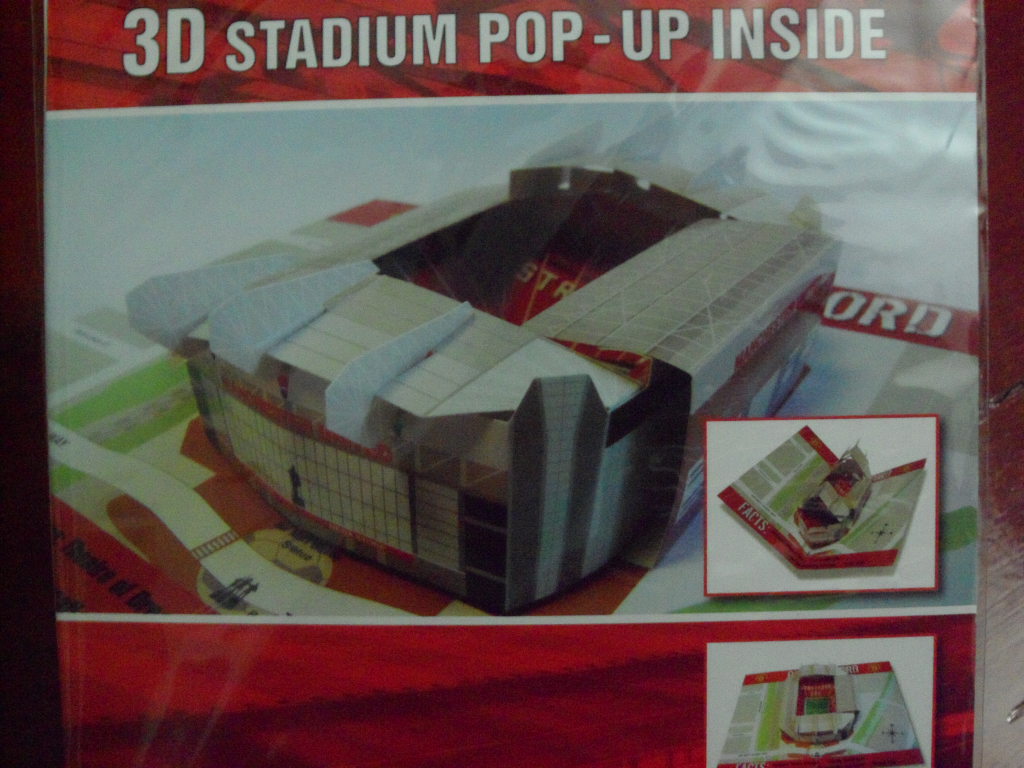 บัตรอวยพรวันเกิด ฟุตบอล สโมสรแมนเชสเตอร์ ยูไนเต็ด - 3D POP-UP OLD TRAFFORD ใหม่ / MANCHESTER UNITED Football Club Birthday Card - 3D POP-UP OLD TRAFFORD NEW