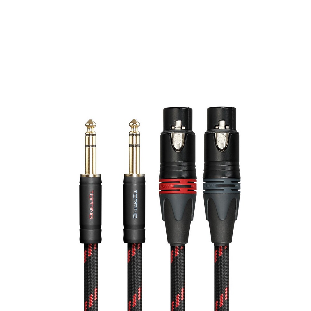 ขาย TOPPING TCT3 สาย 6.35 Balanced Male เป็น XLR 3 Pin Female