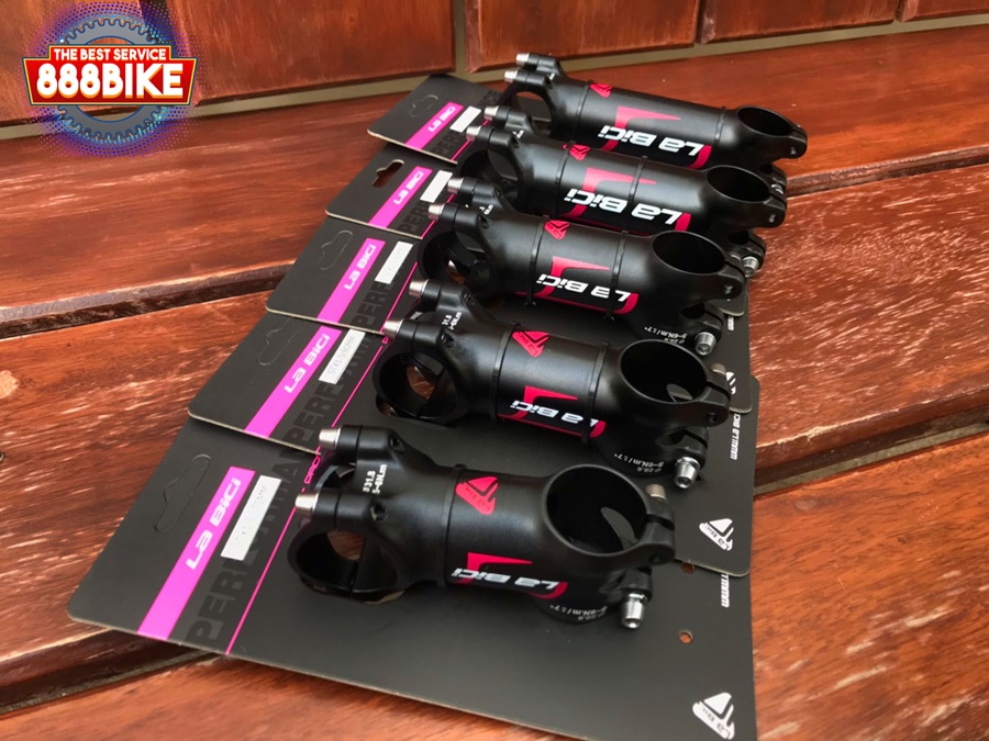 LABICI คอแฮนด์อลูมิเนียม LA BICI STX1.5 ,ยก +/- 7° วัสดุอลูเบา ยาว 70-120มม มีสีดำและสีแดง