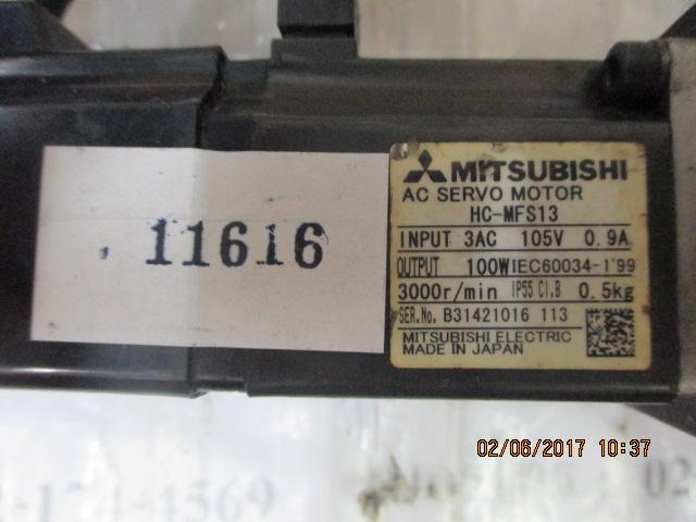 SERVO MOTOR “ MITSUBISHI ” รุ่น HC-MF13