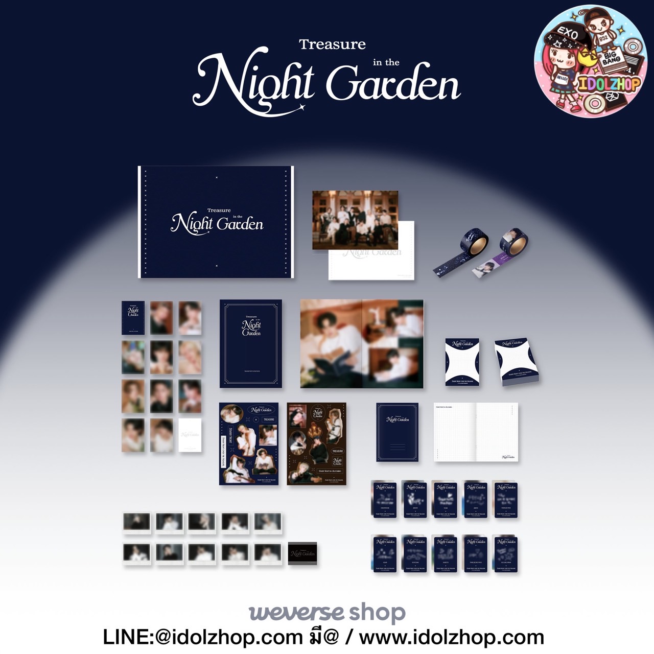 พร้อมส่ง #TREASURE [NIGHTGARDEN] PHOTO SCRAP KIT