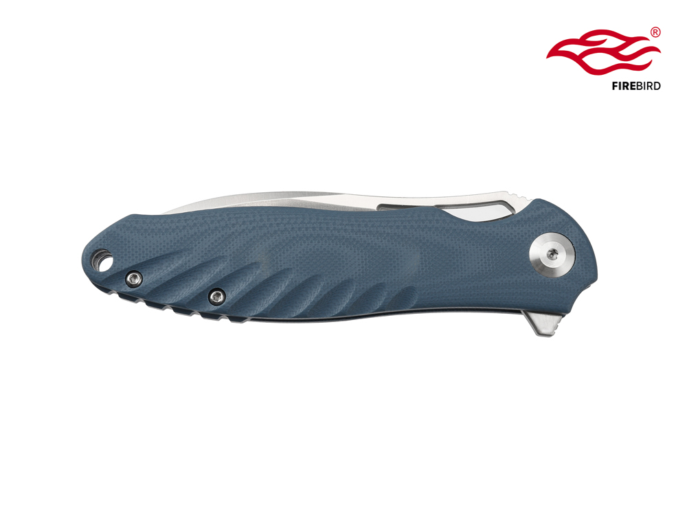 มีดพับ Ganzo กานโซ่ รุ่น FH71-GY / D2 Steel / ด้าม G10 สีน้ำเงิน ของแท้ 100%