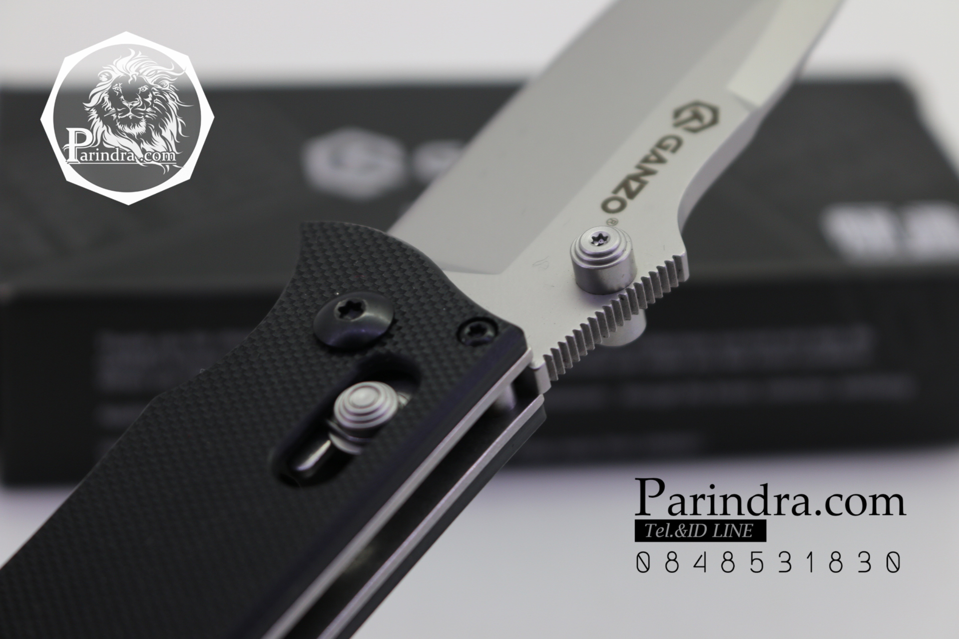 มีดพับ Ganzo รุ่น G704-B สีดำ ของแท้ 100% (มาใหม่กล่องสีดำ)