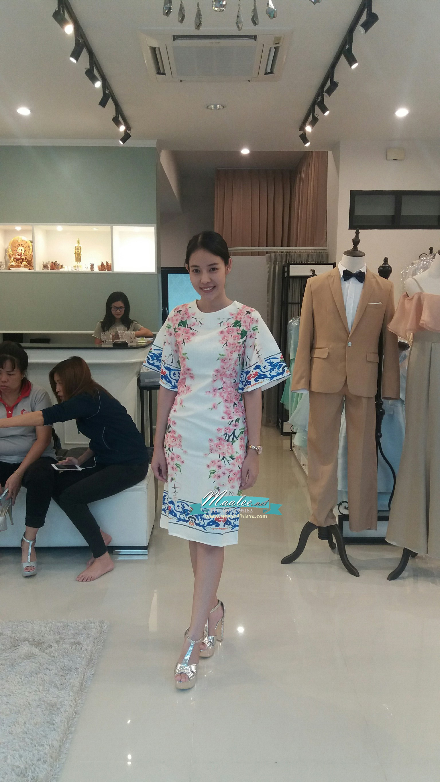 พร้อมส่ง ชุดทำงาน เดรสสุดหรู สไตล์ D&G งานพิมพ์