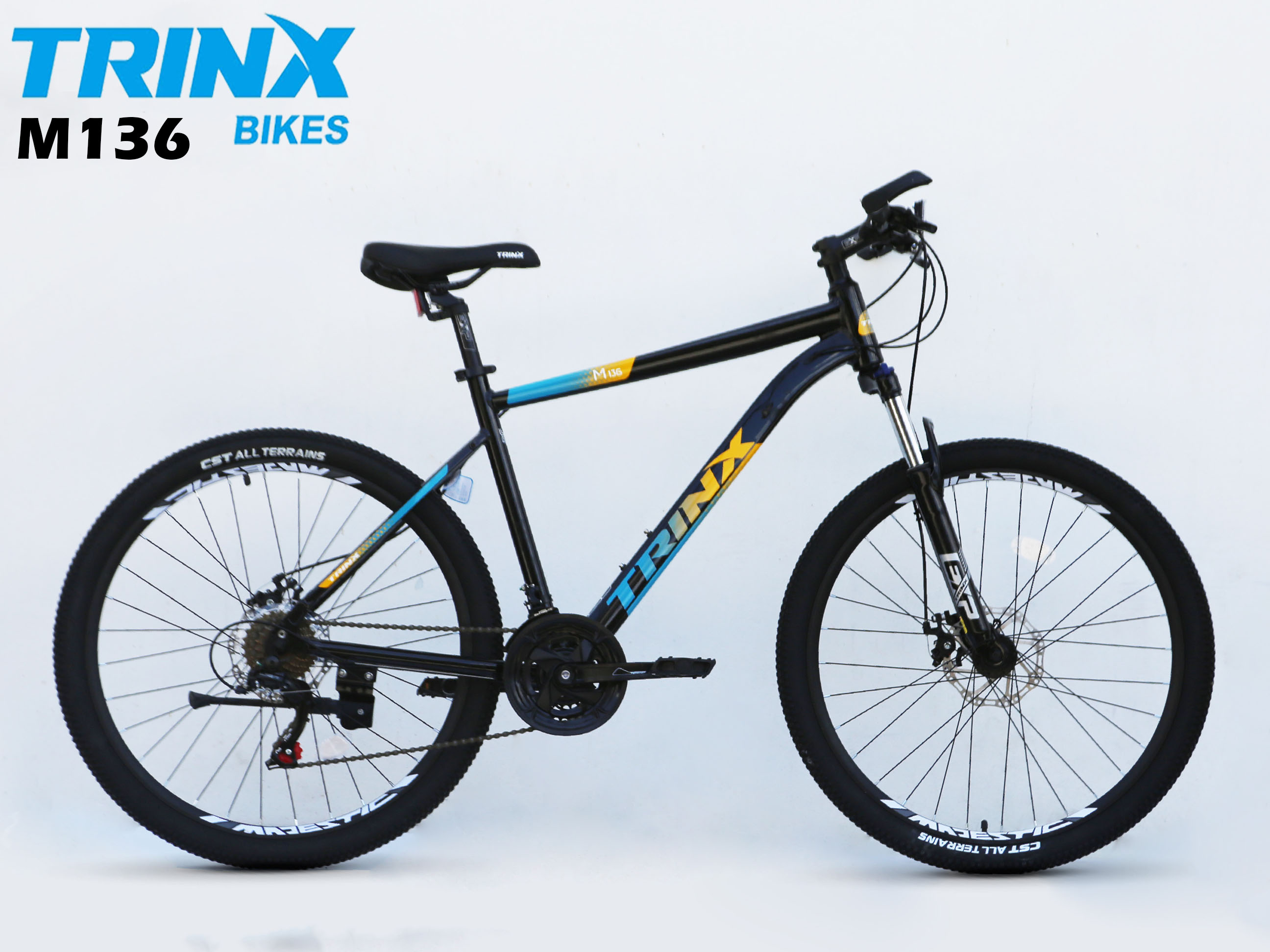 จักรยานเสือภูเขา TRINX M136 เฟรมอลู วงล้อ 26 นิ้ว เกียร์ 21 สปีด โช้คหน้า, TRINX MY2021