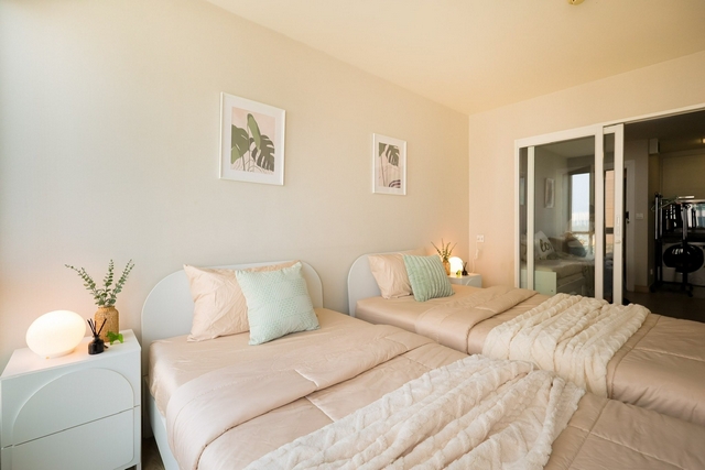 ให้เช่าคอนโดเอ็มโซไซตี้ แจ้งวัฒนะ - เมืองทองธานี 30 ตร.ม.วิวสวน เฟอร์ครบ มีเครื่องซักผ้า ใกล้เมืองทอง