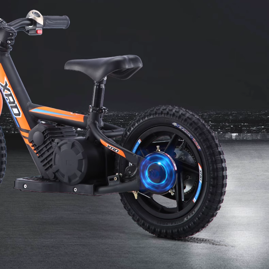 XAD เด็กซ์ จักรยานบาลานซ์ไฟฟ้า 21V 200W ล้อลม 12/16 นิ้ว – 2 โหมด ขี่/สไลด์ แบตฯ 24V วิ่งได้ 10 กม. สำหรับเด็ก 3-10 ขวบ