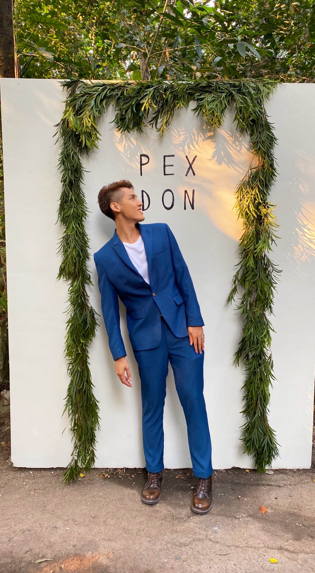 พร้อมเช่า ชุดสูทชาย สีฟ้าน้ำทะเล (พร้อมเสื้อกั๊ก)