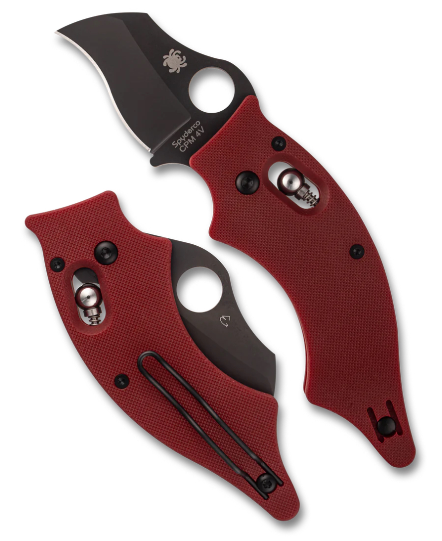 SPYDERCO DODO - RED G10 - BLACK CPM-4V BLADE EXCLUSIVE