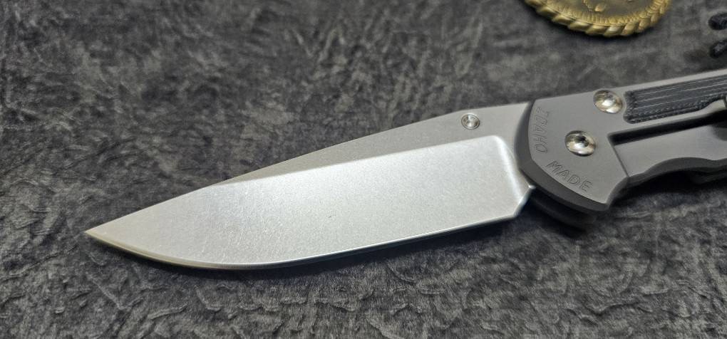 Chris Reeve Small Sebenza 31 lnlay LH Drop Point Black Canvas Glass Blasted Micarta CPM Magnacut(มือซ้าย)