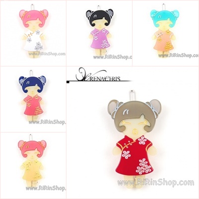 Renachris กิ๊บติดผมเซลลูโลสเด็กหญิงชุดจีน