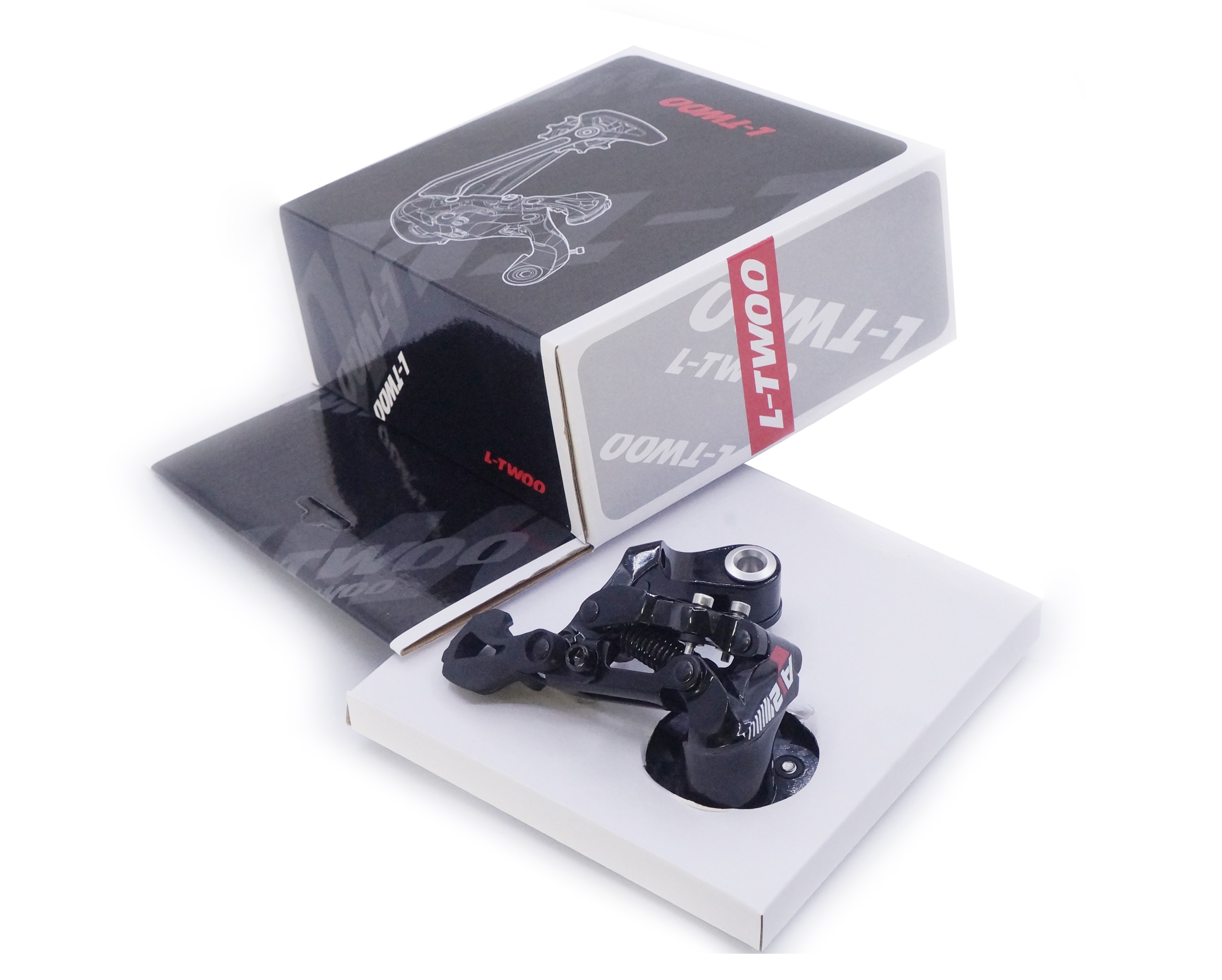 L-TWOO รุ่น RD-AT12 12SP ตีนผีรองรับกับระบบ Shimano Shadow RD ลูกกลิ้งตีนผีขนาด 12T พร้อมลูกปืนแบริ่งขนาดใหญ่ ขาตีนผีคาร์บอน รองรับเฟืองหลังใหญ่สุด 52T