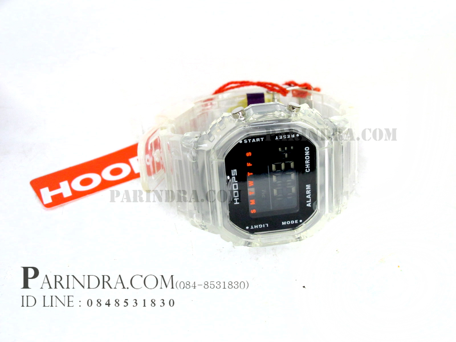 นาฬิกา Hoops ระบบดิจิตอลสีขาวใส ของแท้ขึ้นห้าง 100%