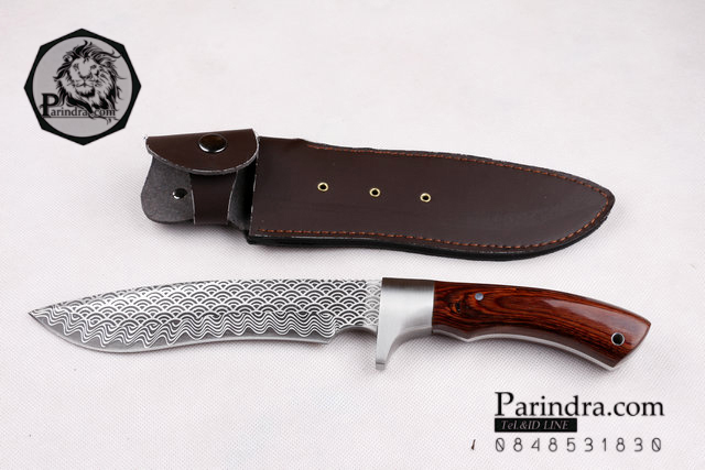 มีดใบตาย Blackfox แบบกัดลายรูปคลื่น Black FOX (corrosion pattern)ขนาด 12 นิ้ว