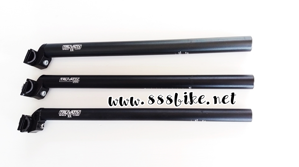 หลักอานอลูมืเนียม TRUVATIV XR สีดำ ยาว 450มม มีขนาด 25.4,27.2,28.6,31.8 ,31.6