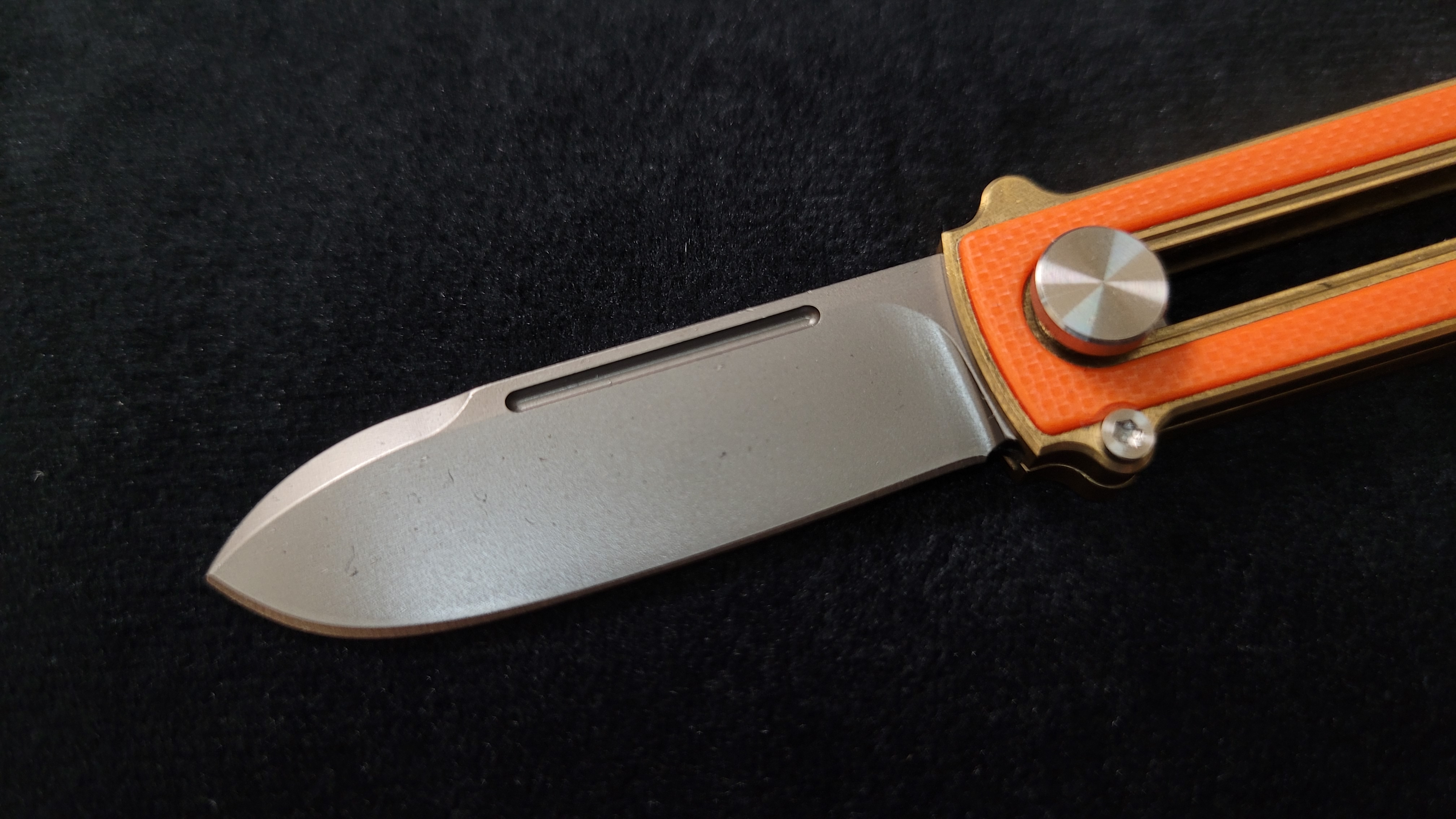 Al Br BarloX with M390 Blade-for a short time Dealer's Cost Orange DLC Black Blade