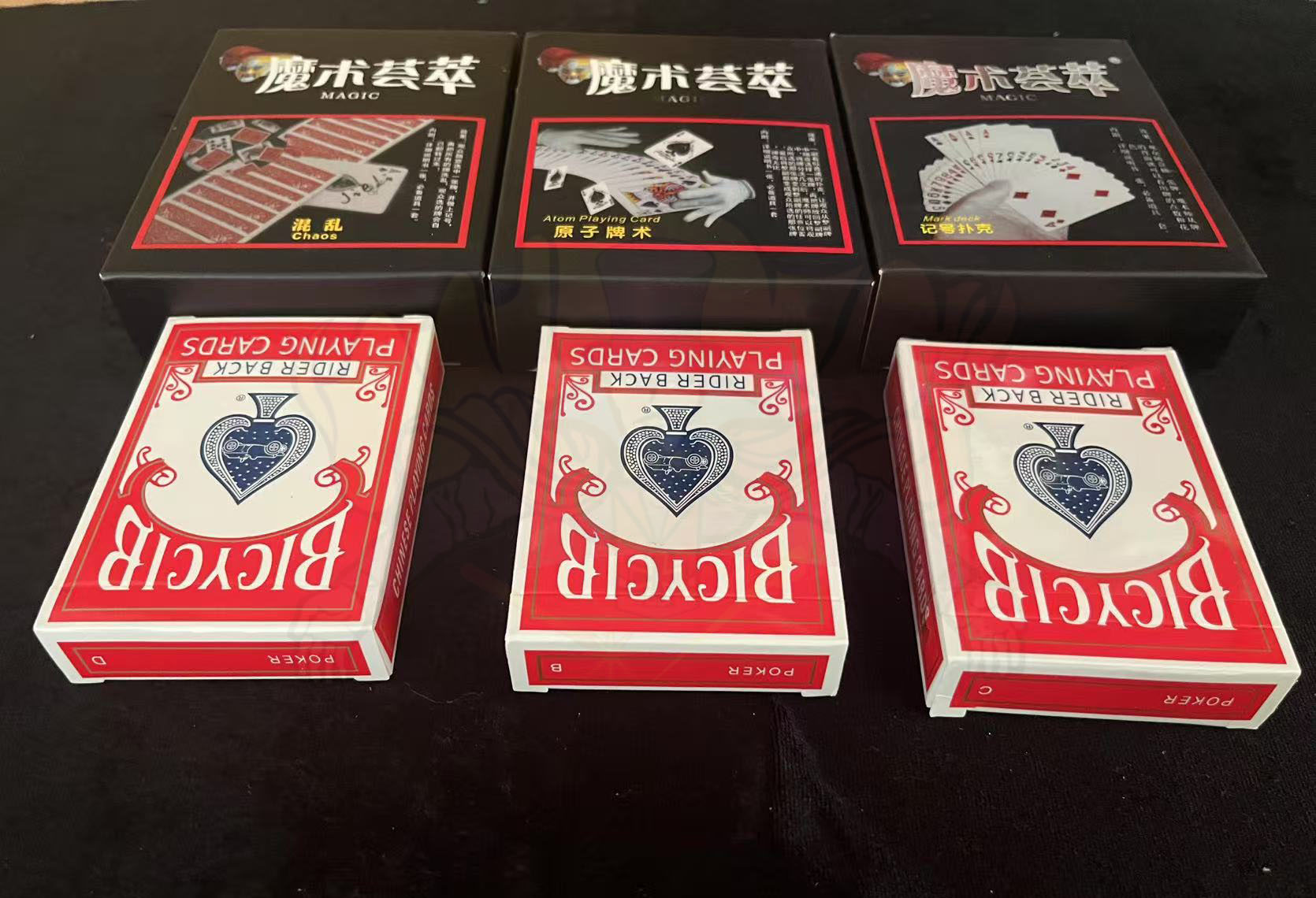 ** M.ไพ่จิ๊ก-จั๊ก (Magic Svengali Card) ตราหน้ากาก จิ๊กจั๊ก รุ่นสีแดง