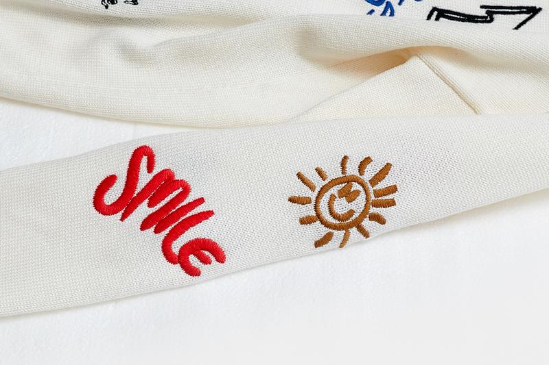 เสื้อคาร์ดิแกนไหมพรมสีขาว Tom&Jerry แบบ เซียวจ้าน