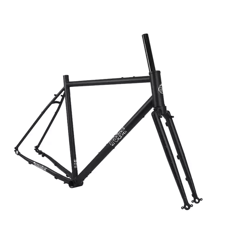 TQIQT TG006 Off-Road Road Bike Frameset | Chromoly Steel Frame with Disc Brake for 700C & 27.5” Wheels